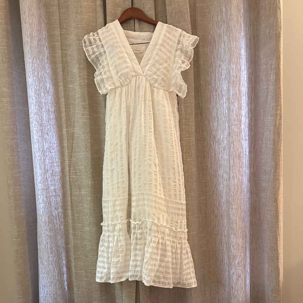 Anthropologie White Dress